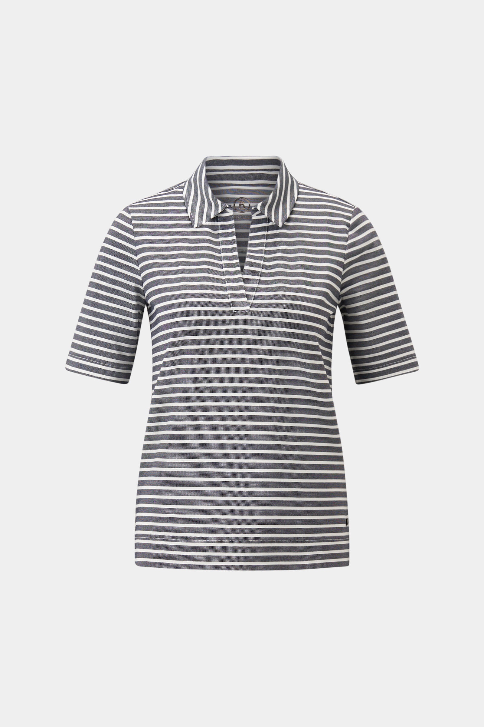 Peony polo shirt in Navy blue/off-white - 1