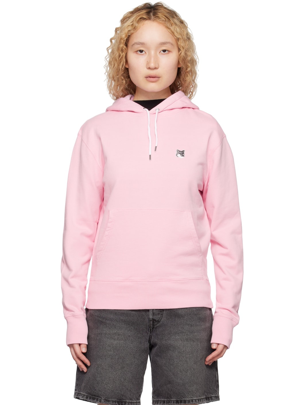 Pink Fox Head Hoodie - 1