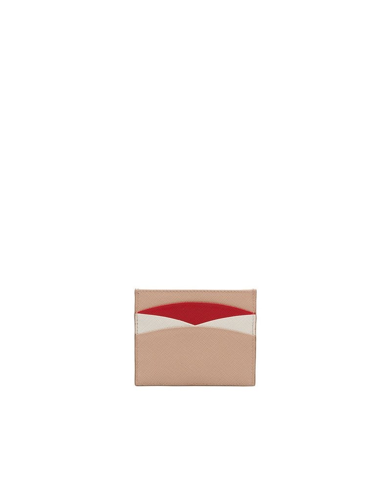 Prada Saffiano Leather Card Holder outlook