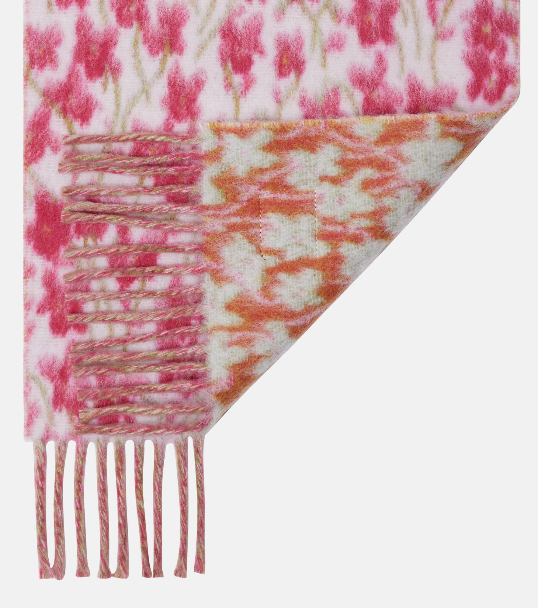 Floral wool-blend scarf - 5