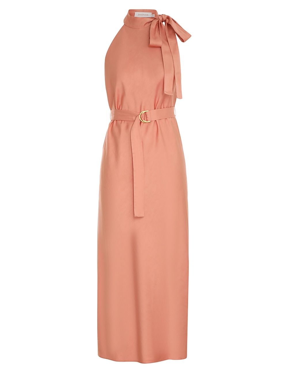 Zimmermann NECK TIE HALTER BIAS DRESS - 8049DRF23LIP
