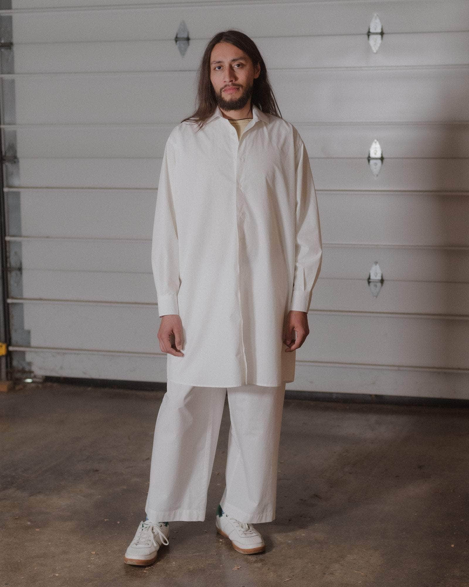 Claude Shirt Dress - Organic Cotton Poplin - 7