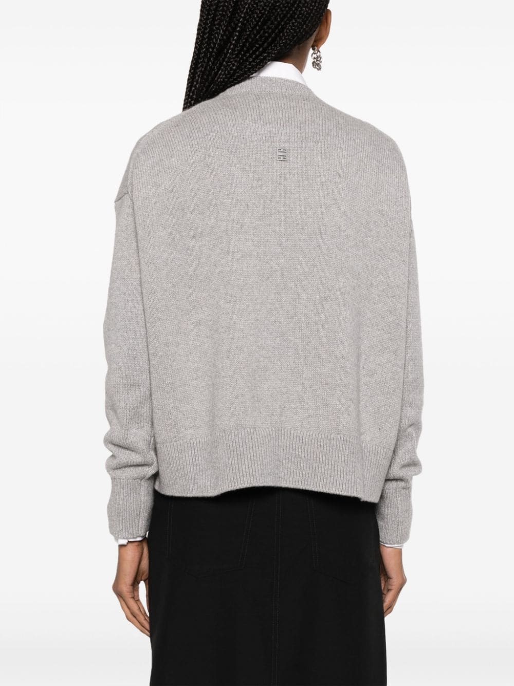 drop-shoulder cashmere jumper - 4