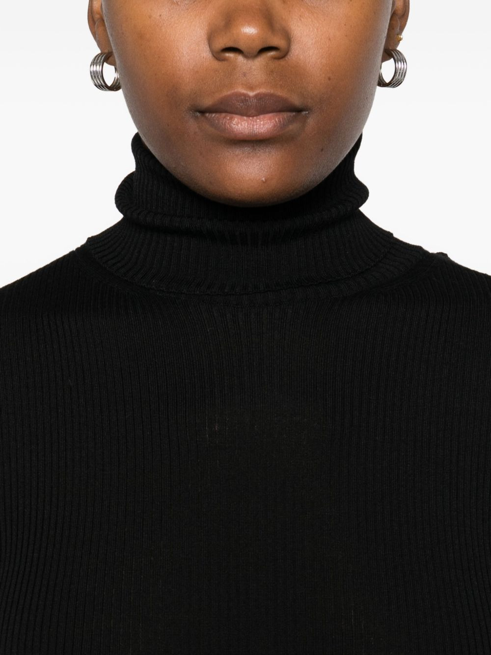 ribbed turtleneck sweater - 5