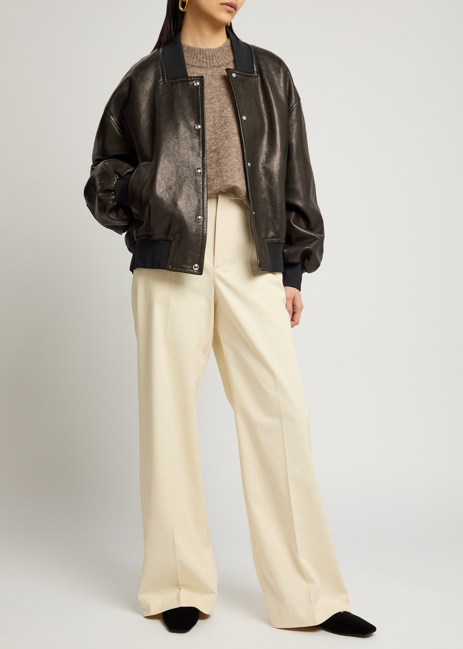 Moncler Wide-leg Twill Trousers - 4