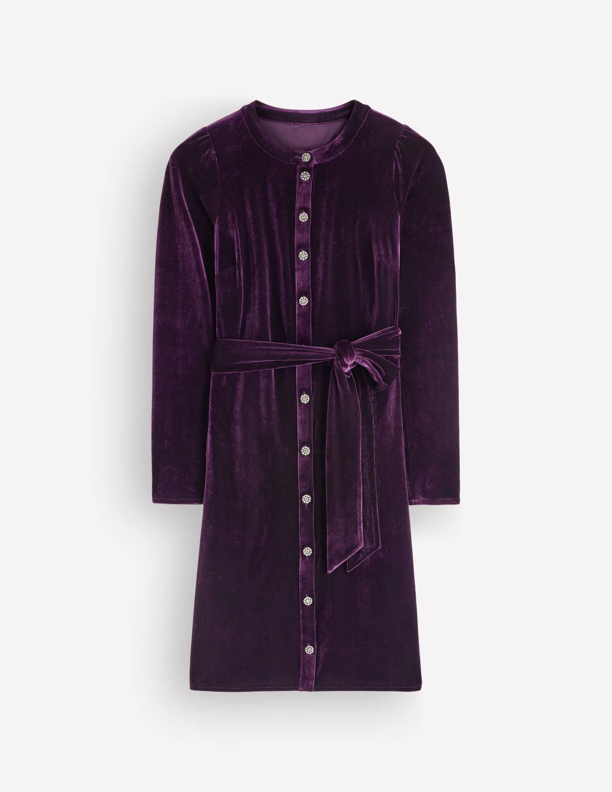 Honor Short Velvet Dress-Nightshade - 1