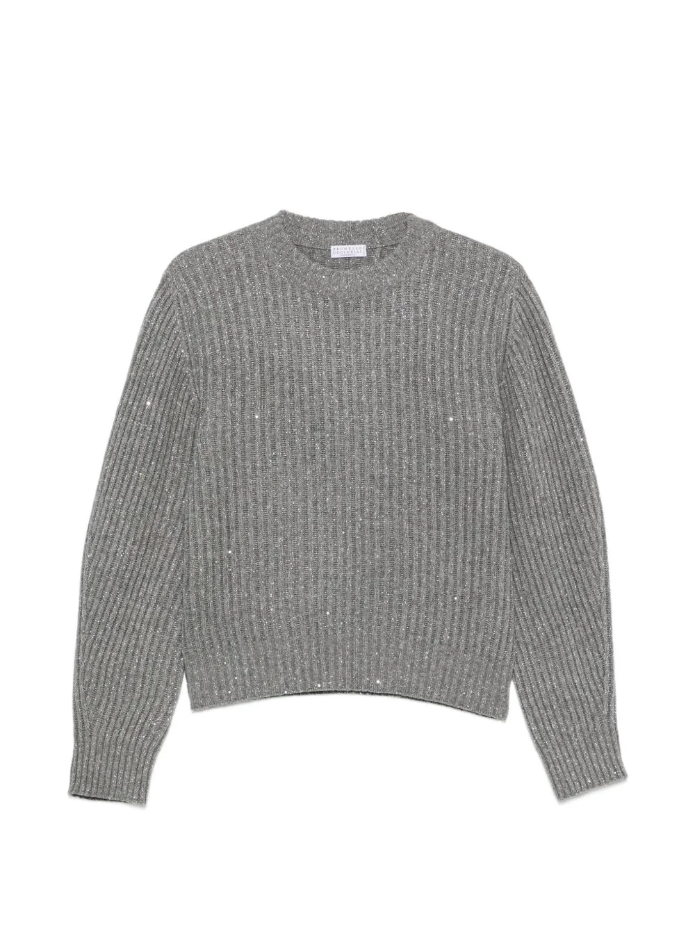 sequin-embellished ribbed-knit - 1