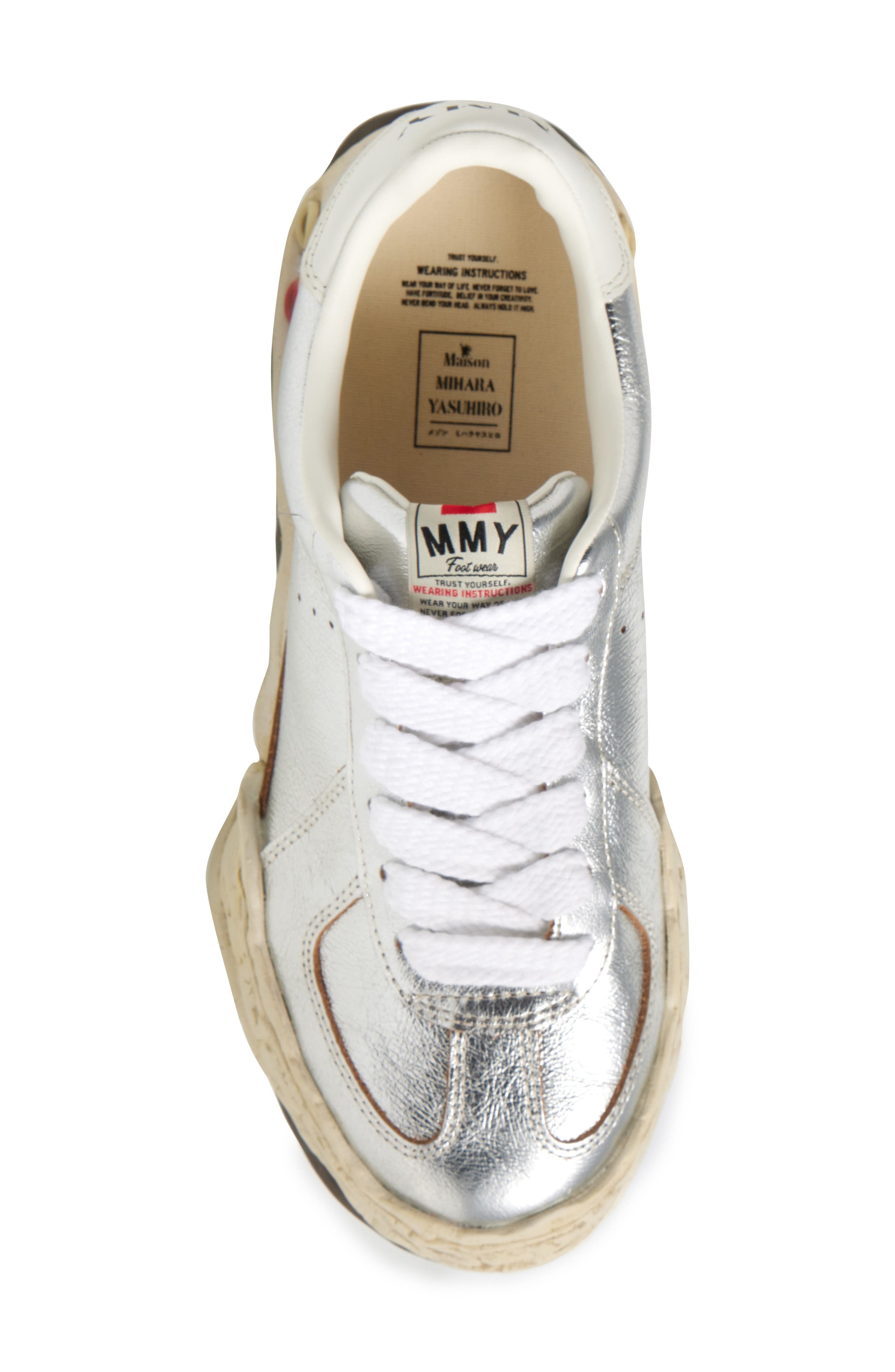 Maison MIHARA YASUHIRO Herbie OG Sole Metallic Sneaker in Silver at Nordstrom - 5