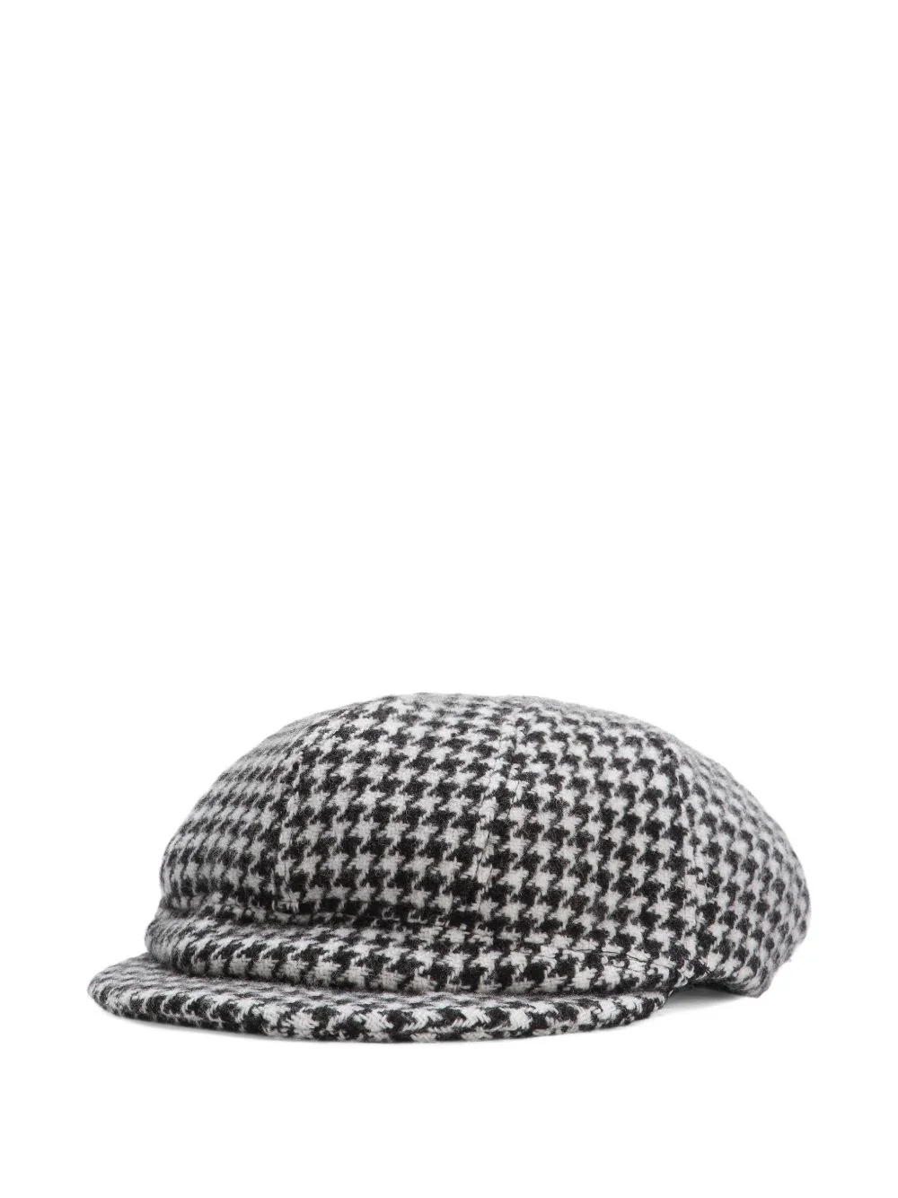 houndstooth short-brim cap - 1