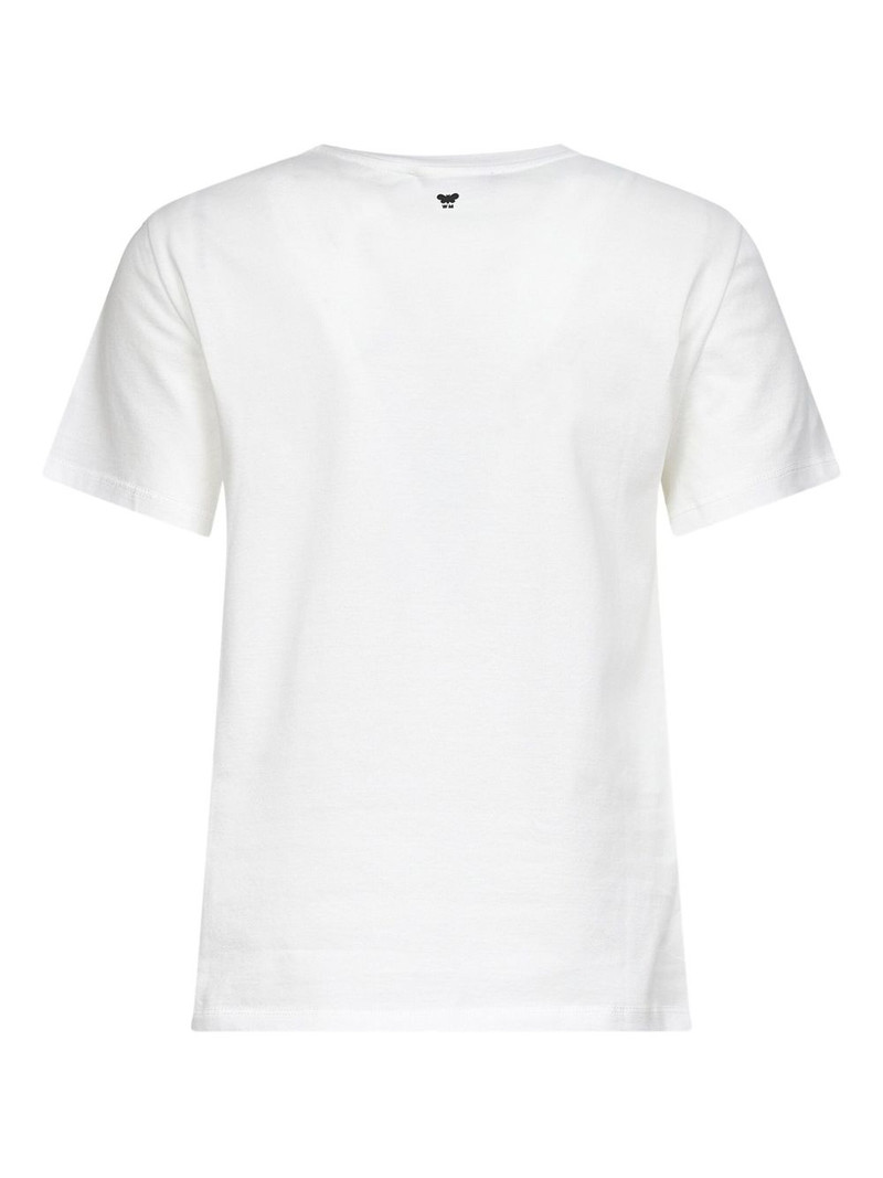 WEEKEND Max Mara embroidered-print cotton T-shirt outlook