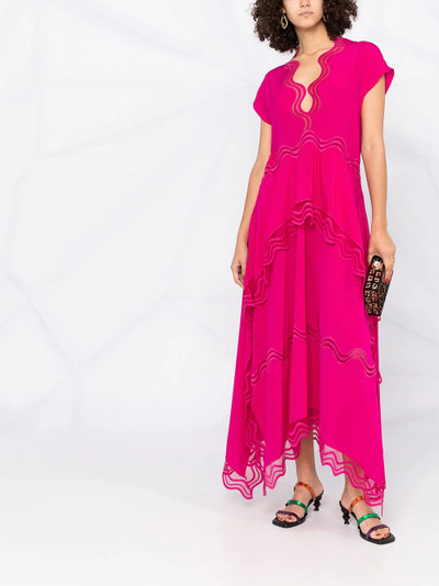 Stella McCartney scalloped long dress outlook