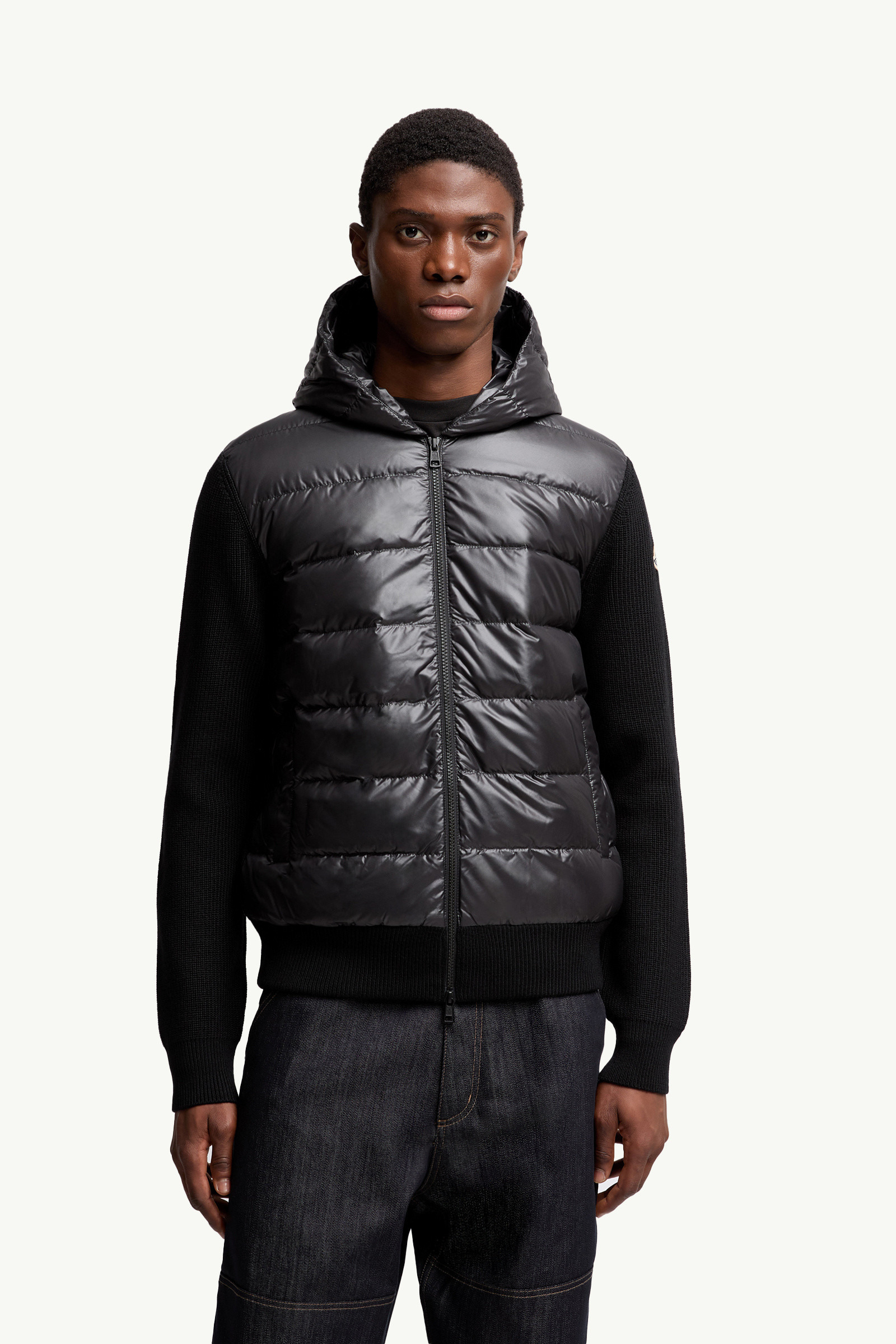 Padded Wool Zip-Up Hoodie - 3