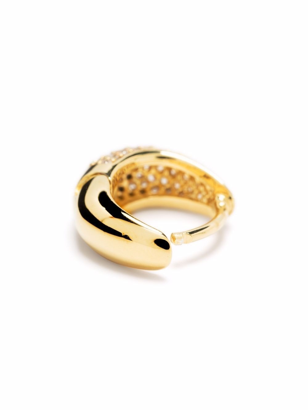 Ice Huggie Pave gold-plated sterling-silver earrings - 3