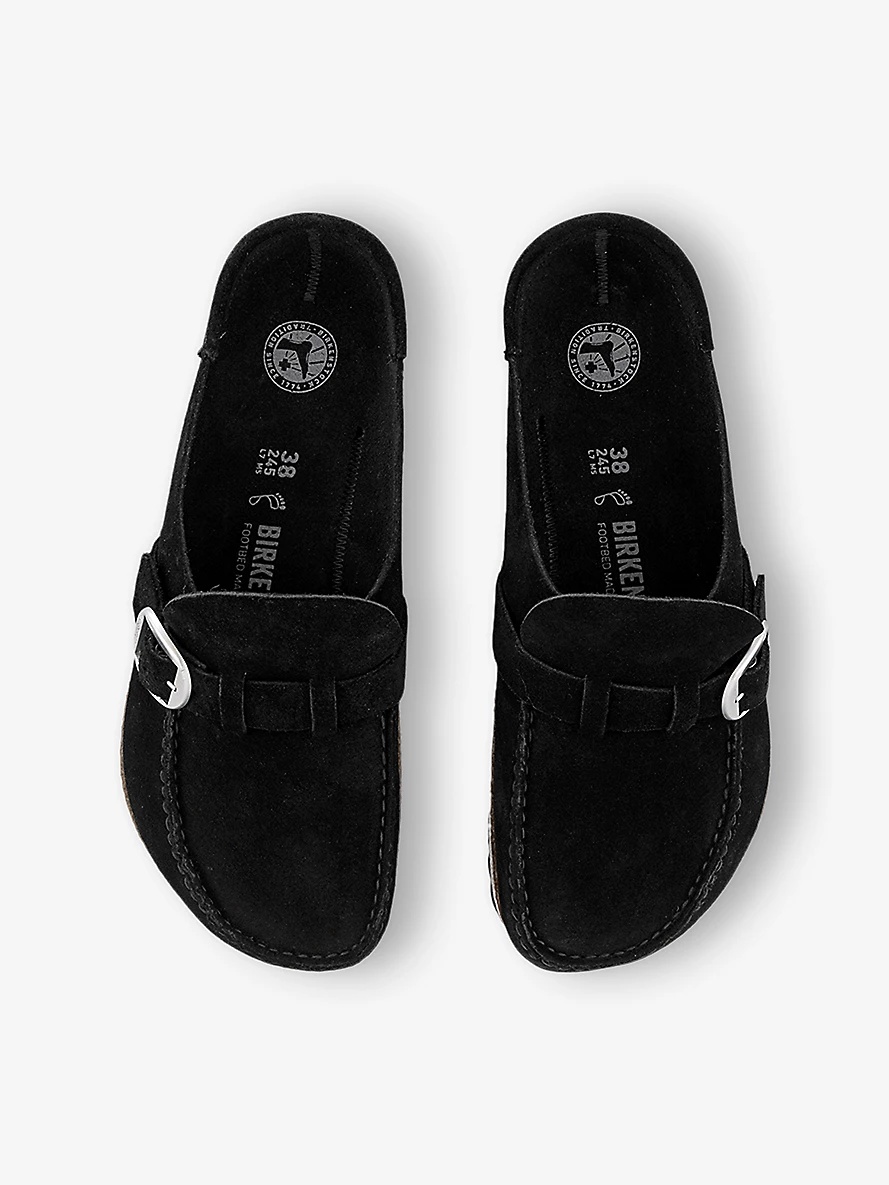 Buckley Square-Toe Suede Clogs - 2