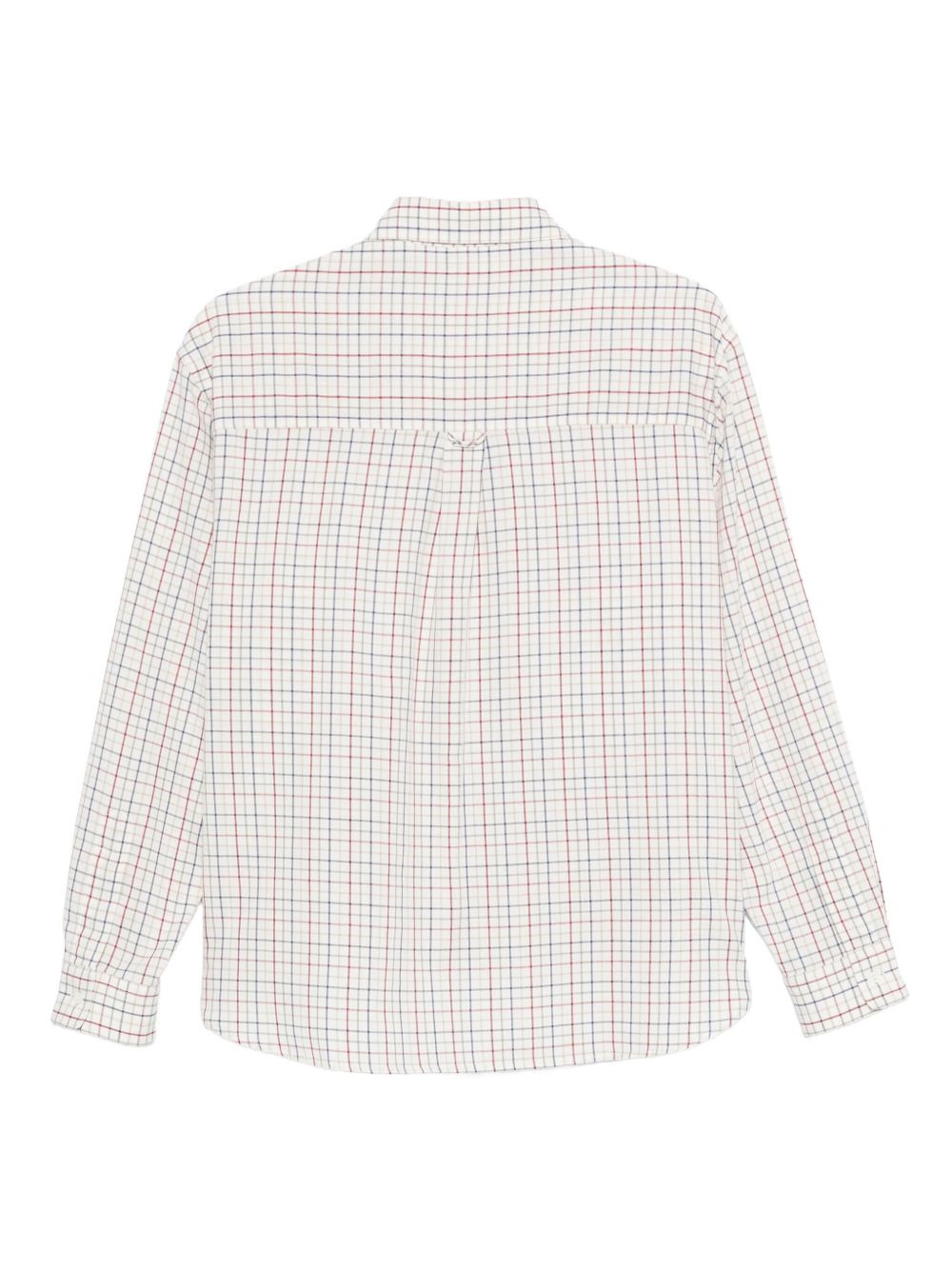 Peter-Pan-collar checked shirt - 2