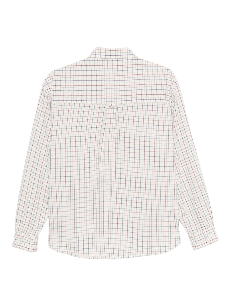 Aspesi Peter-Pan-collar checked shirt outlook