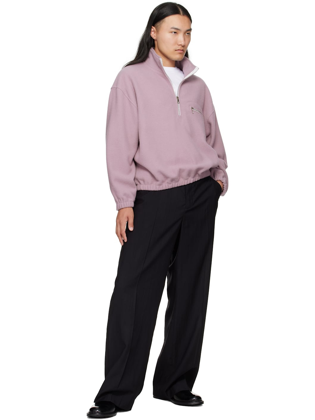 Pink Fleece Sweater - 4