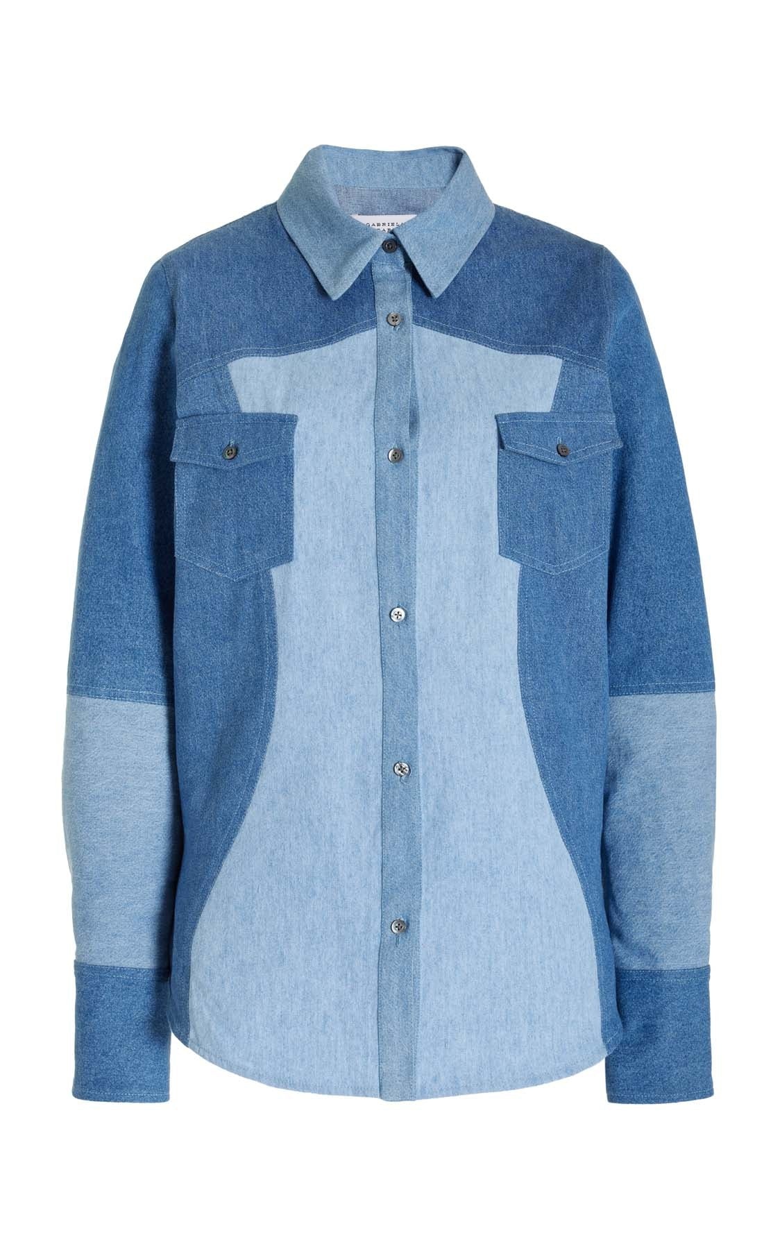 Elly Shirt in Upcycled Denim - 1