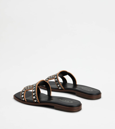 Tod's KATE SANDALS IN LEATHER - BLACK outlook