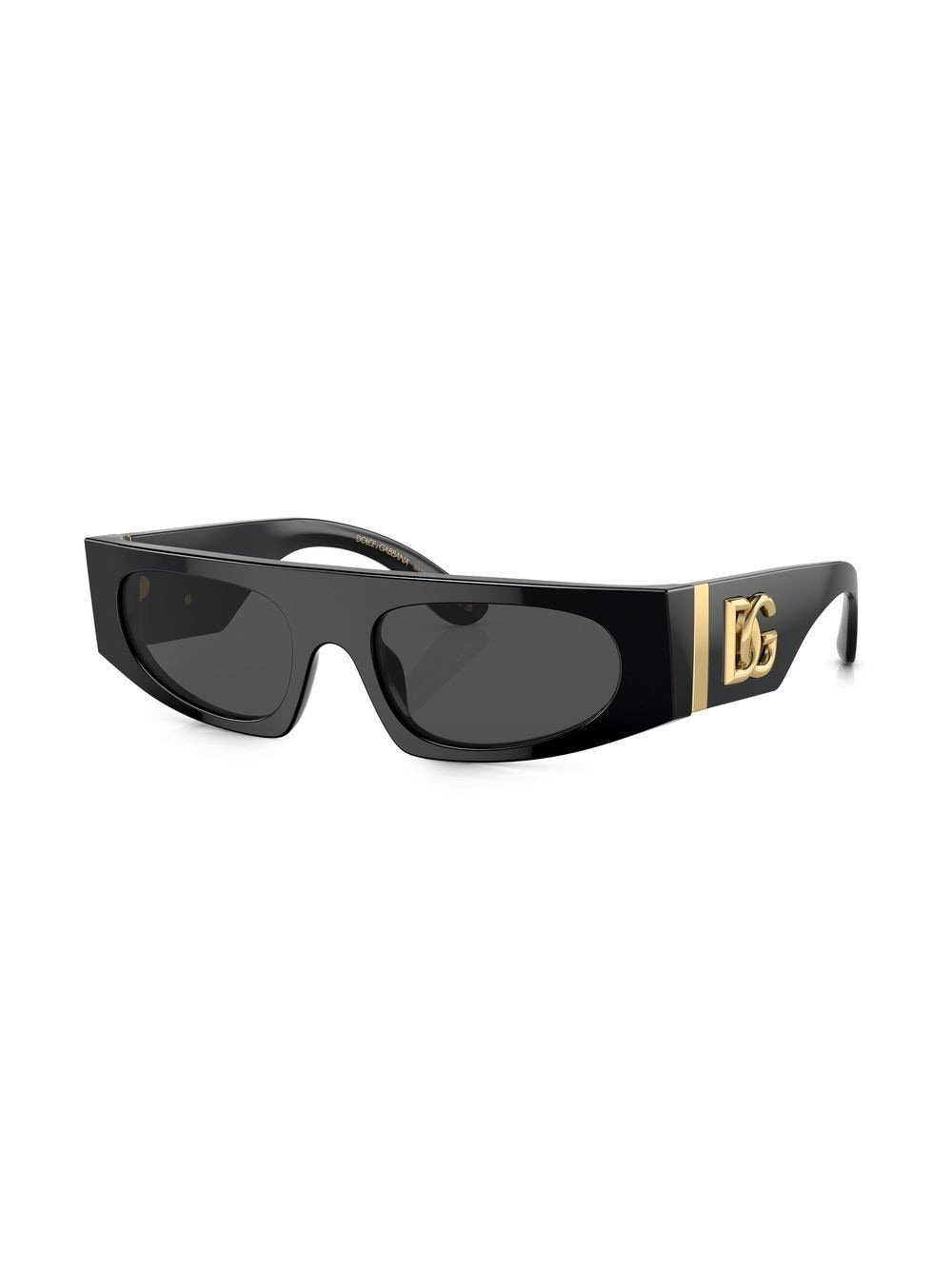 logo-plaque rectangular sunglasses - 3