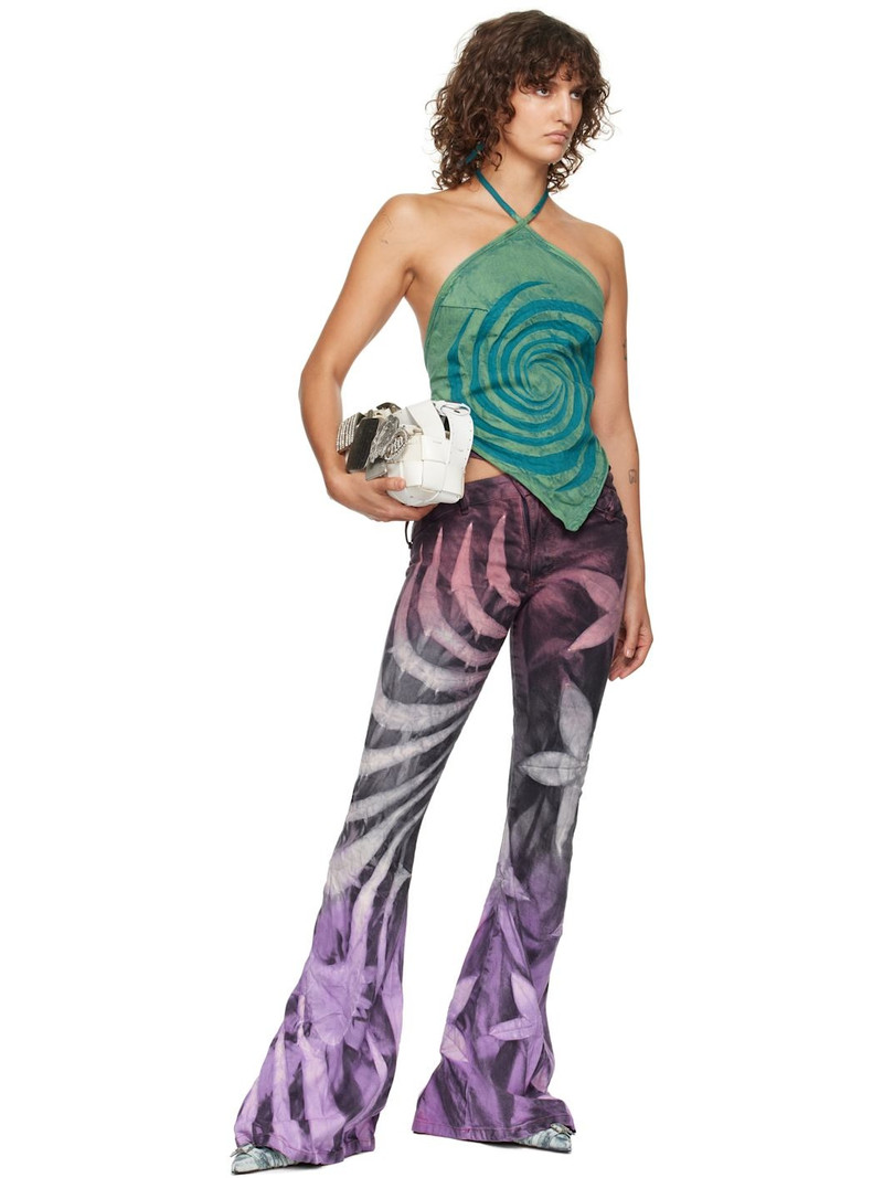 MASHA POPOVA Green & Blue Bandana Tank Top outlook