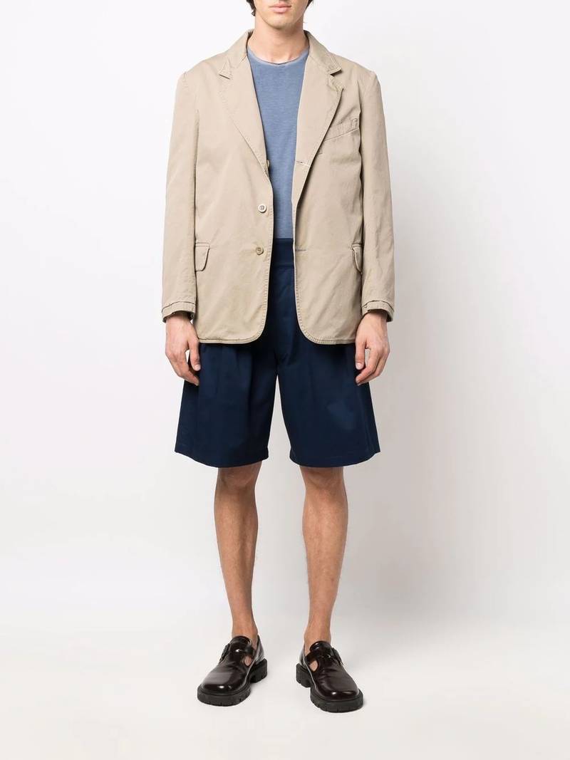 Maison Margiela notched-lapels single-breasted blazer outlook