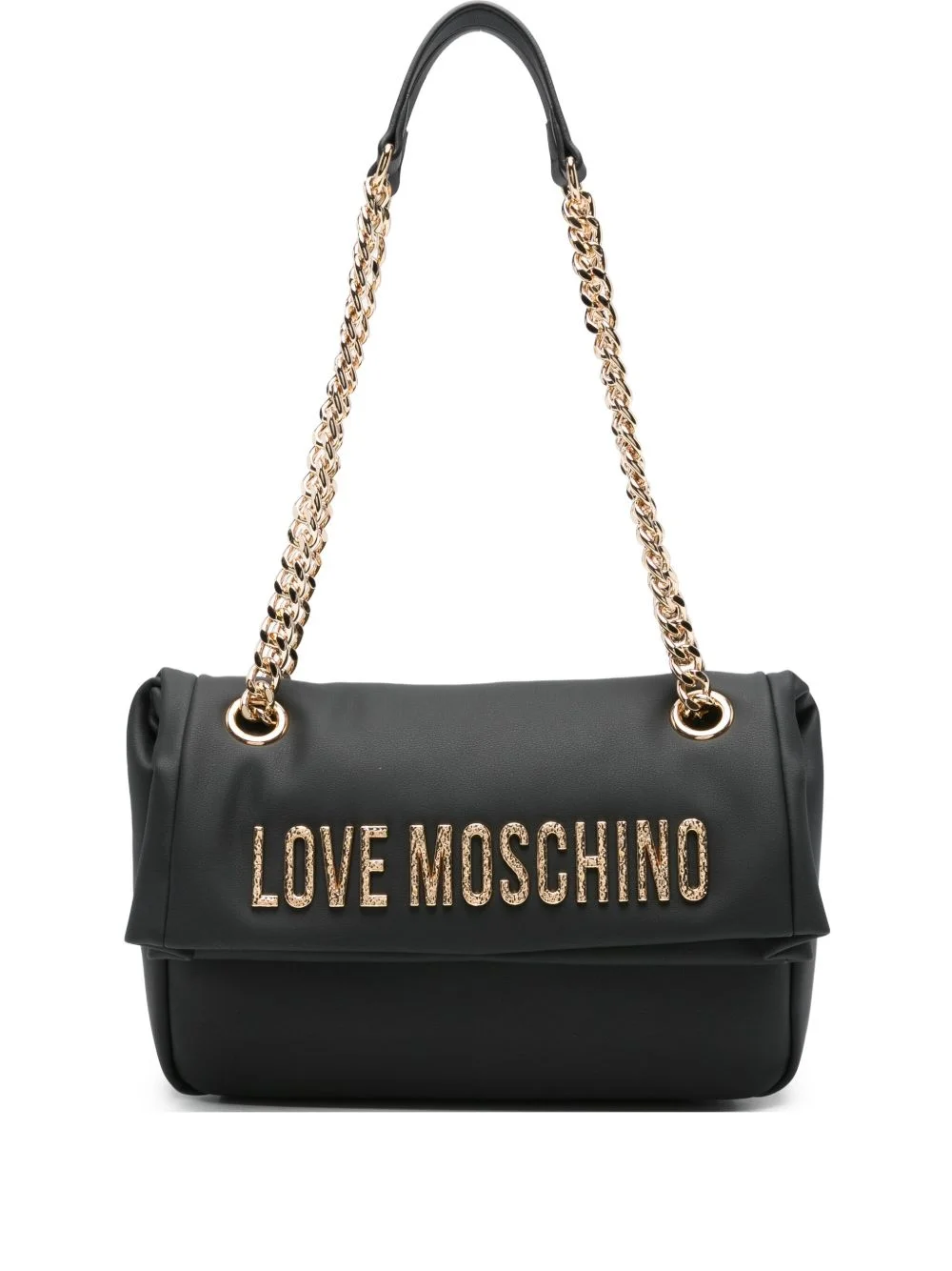logo-lettering strap shoulder bag - 1