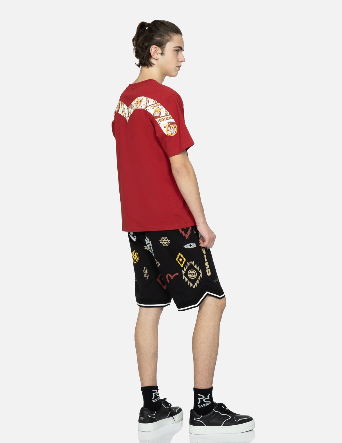 ALLOVER NOMADIC-PATTERN PRINT SWEAT SHORTS - 3