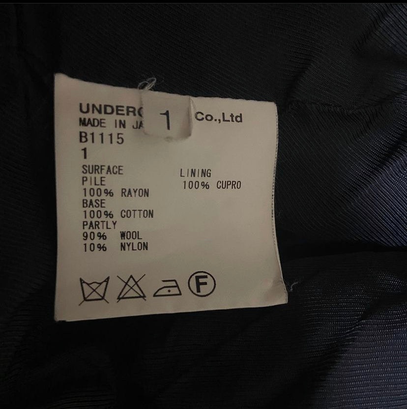 Undercover aw08 indigo dyed double lapel blazer 1 - 9
