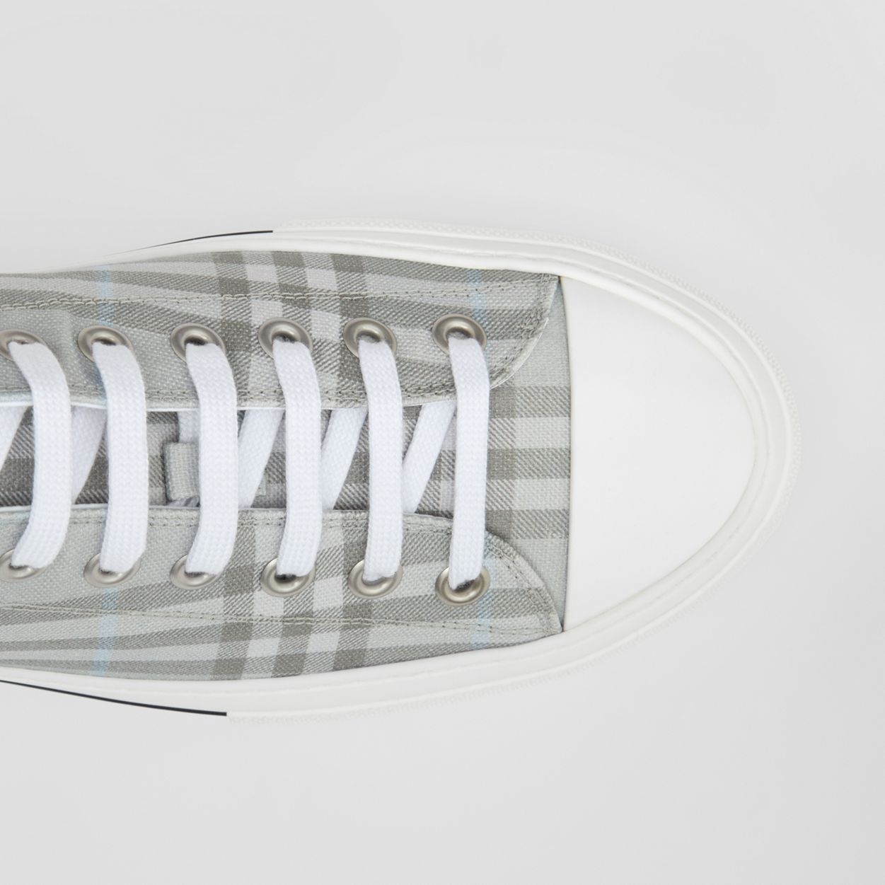 Vintage Check Cotton Sneakers - 2