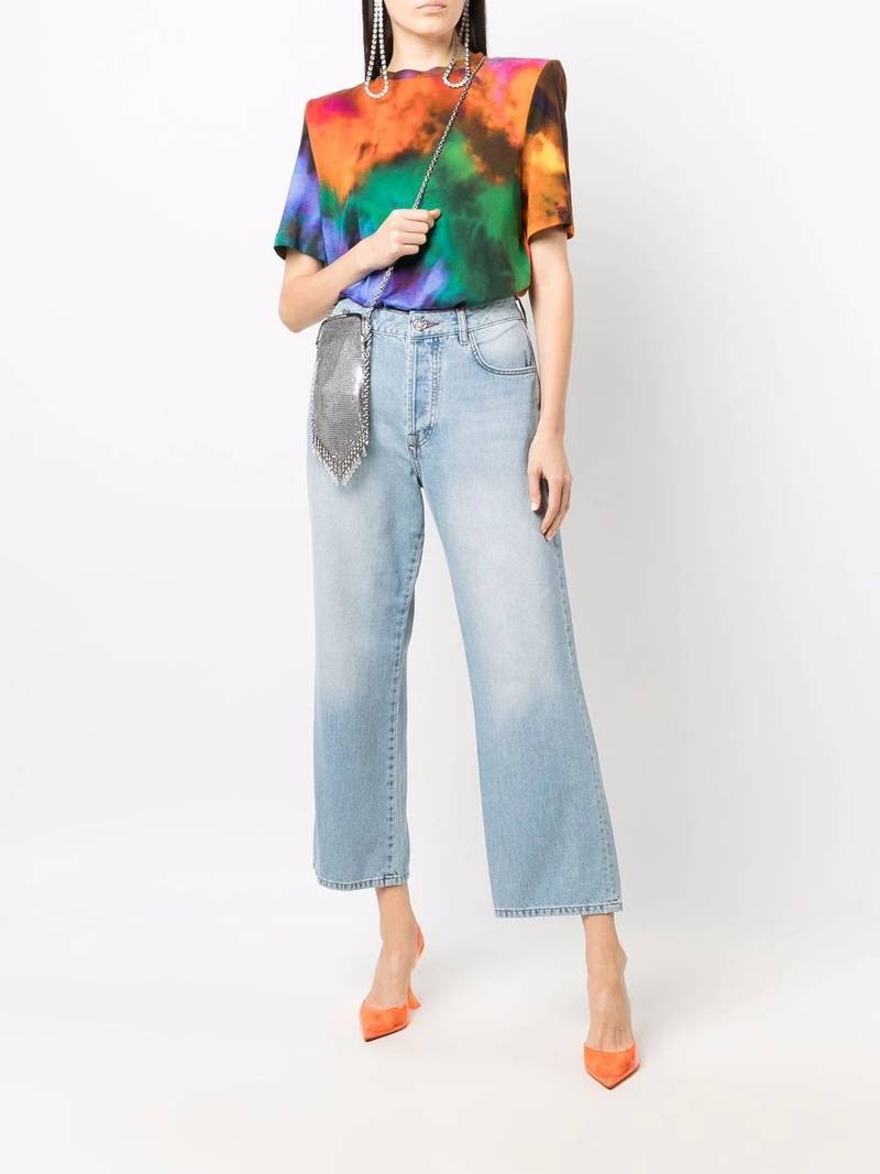 PHILIPP PLEIN cropped denim jeans outlook