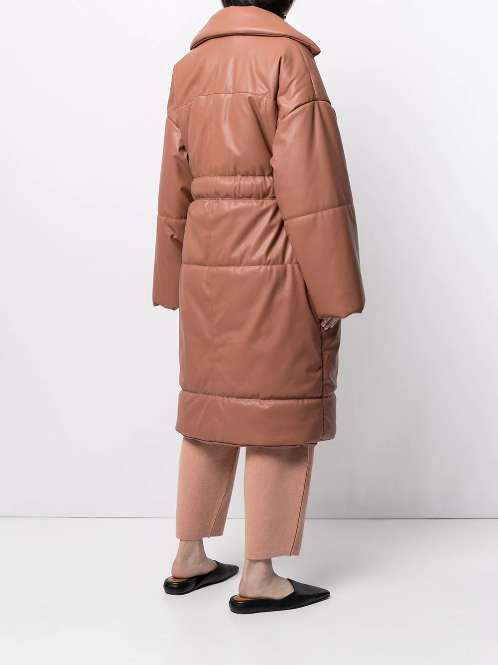 belted padded coat - 4