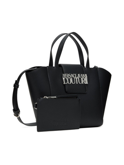 VERSACE JEANS COUTURE Black Faux-Leather Tote outlook