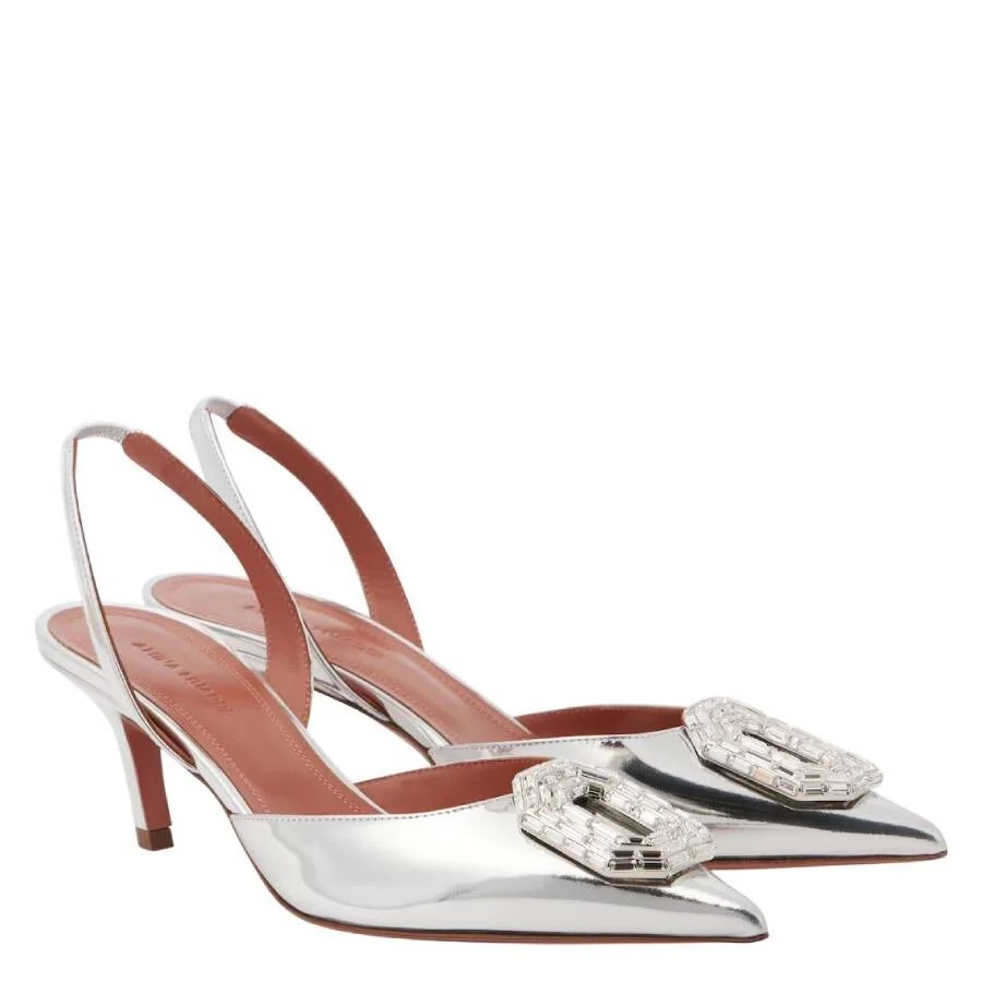 Amina Muaddi Camelia 60 Slingback Pumps - 1