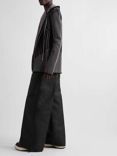 Rick Owens Geth Belas Wide-Leg Pleated Cotton Trousers outlook