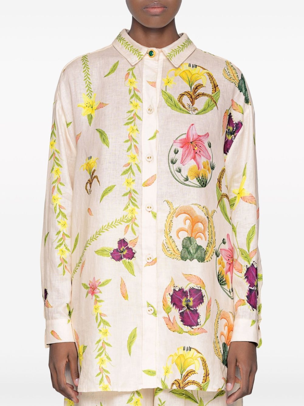 Cecilia Marina floral-print shirt - 4