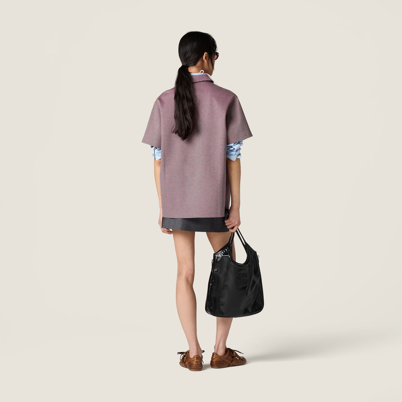 Bonded jacquard jersey polo shirt 3