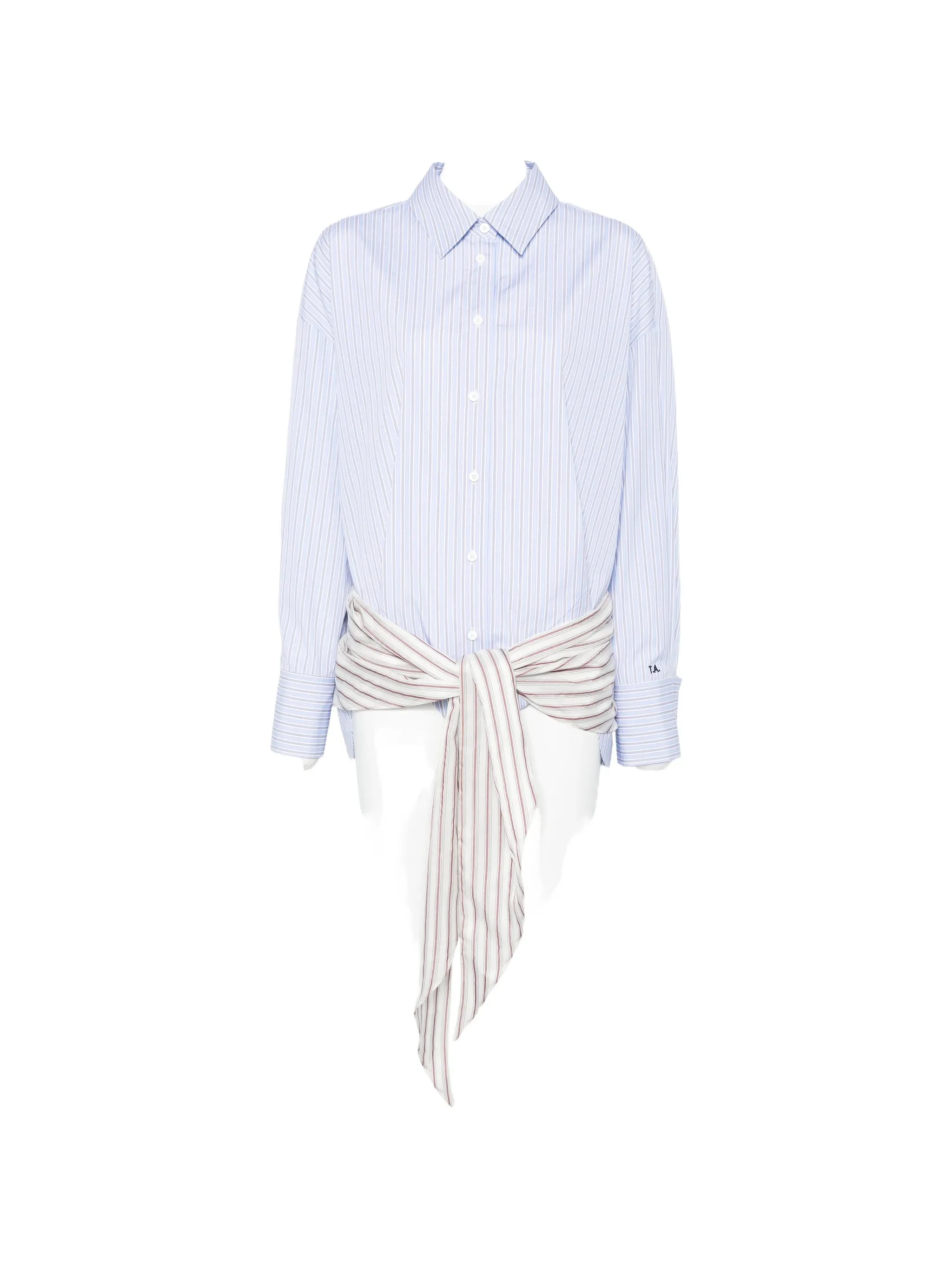 The Attico Striped-pattern Mini Dress - 1