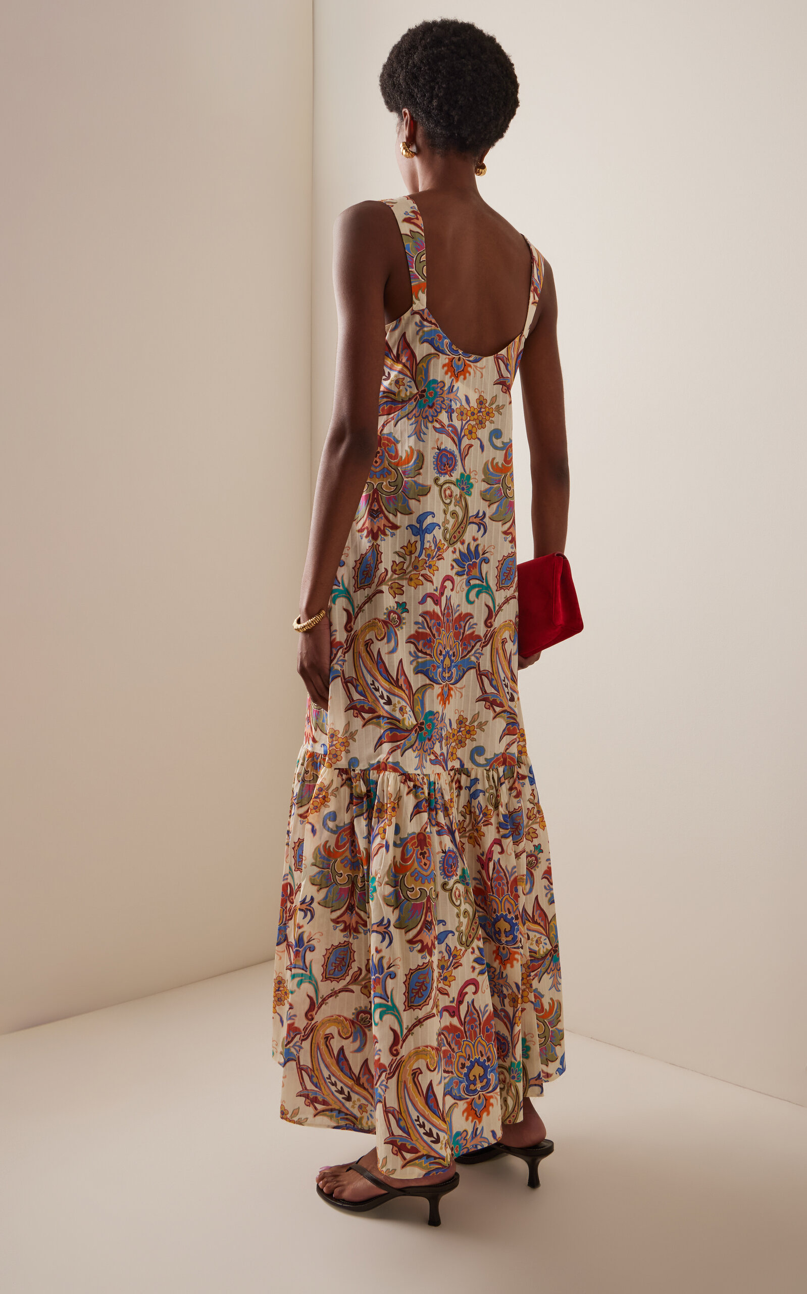 Tiered Cotton Maxi Dress multi - 4