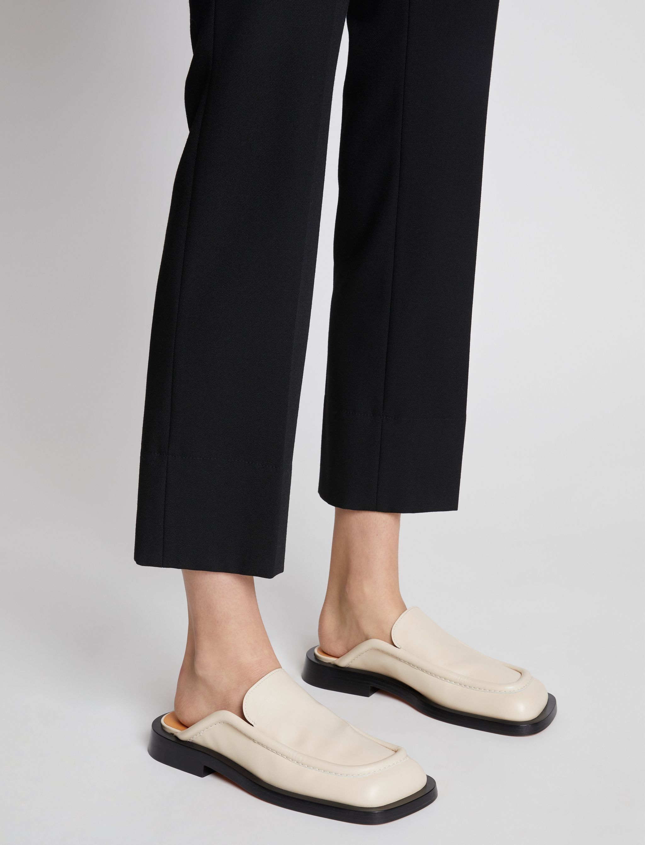 Square Loafer Mules - 5