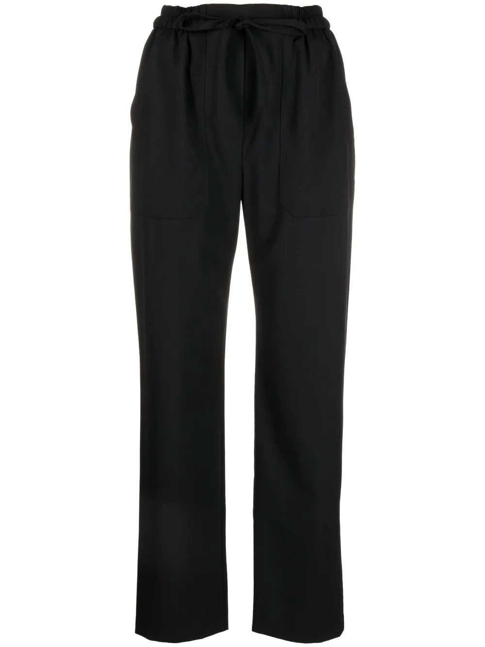 slim-fit tie-fastening trousers - 1