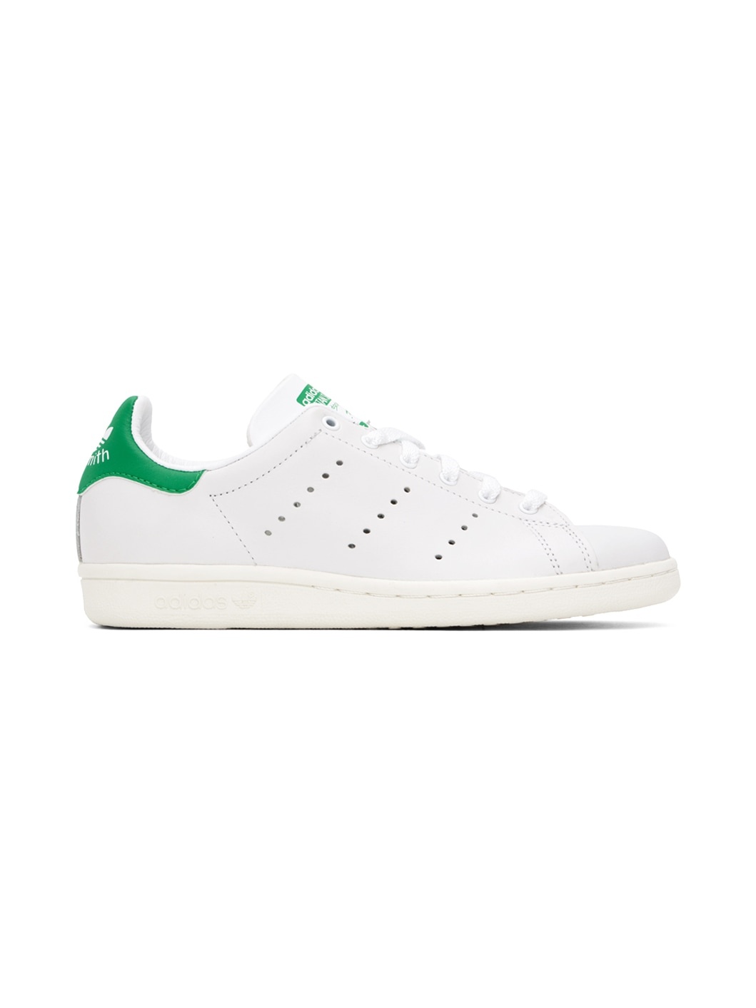 White & Green Stan Smith 80s Sneakers - 1