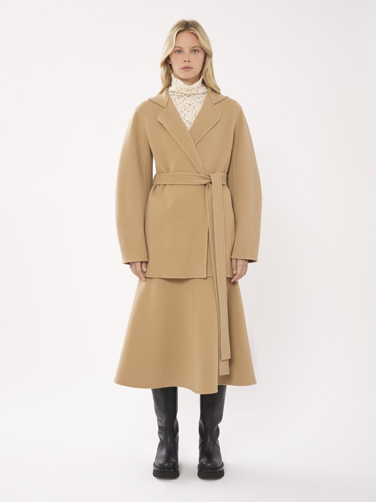 SHORT BELTED COAT - 4
