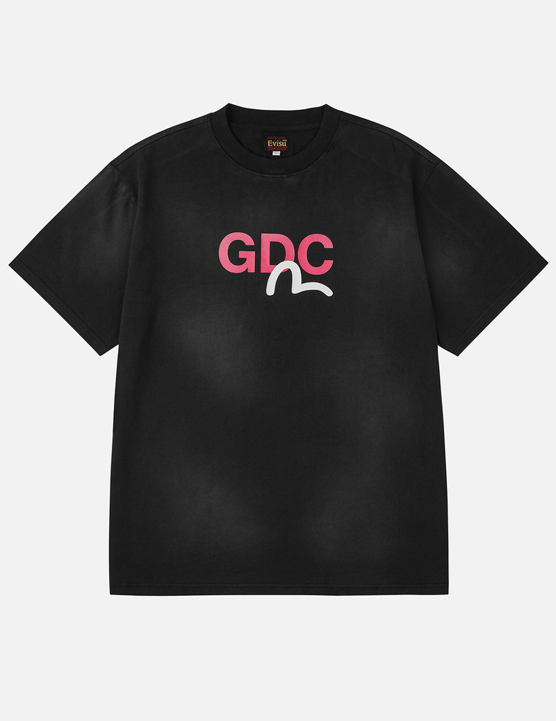 EVISU X GDC Dirty Wahsed Relax Fit T-shirt 3