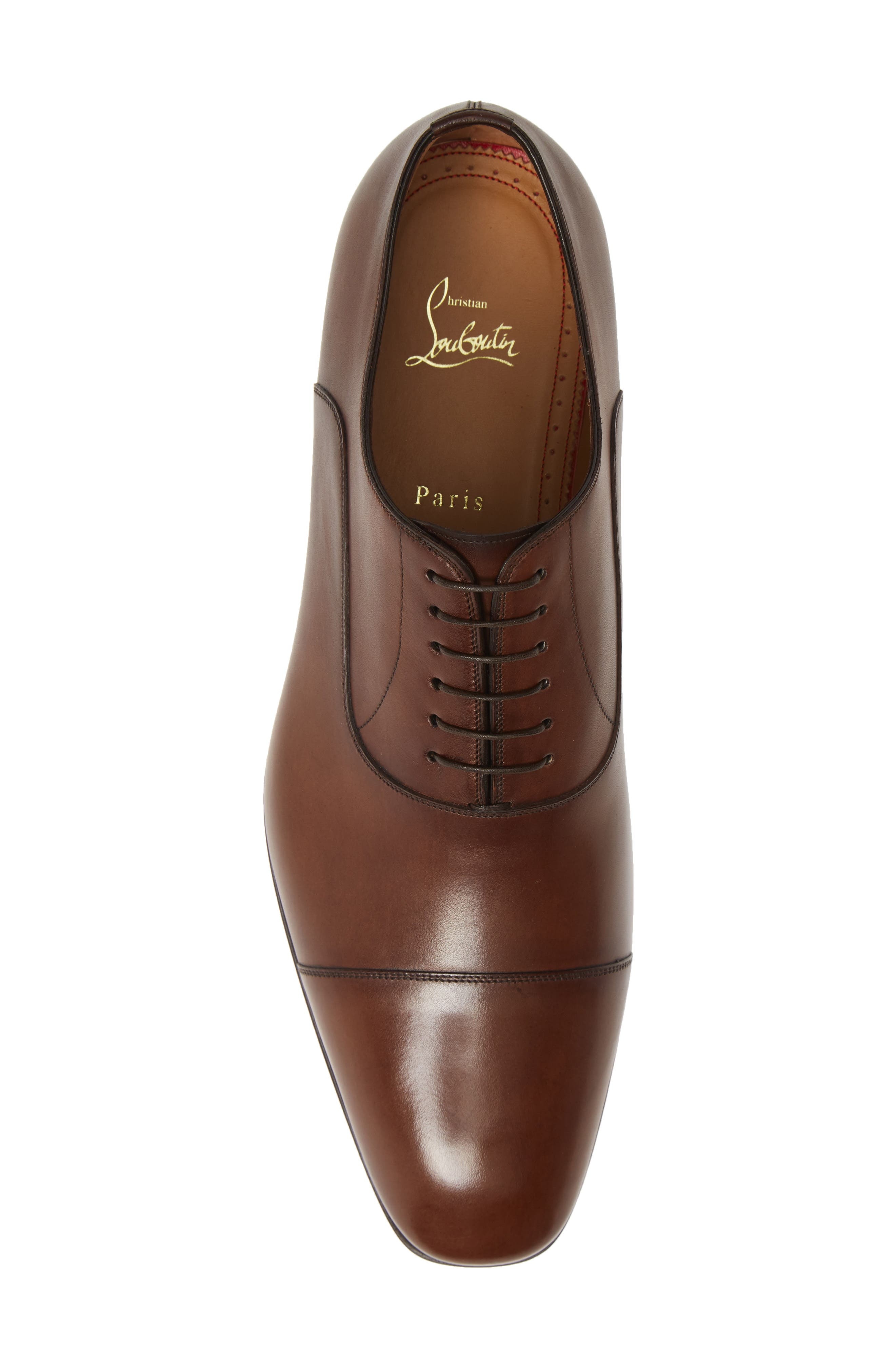Christian Louboutin Greggo Cap Toe Oxford in Bwi3 Havane at Nordstrom - 5