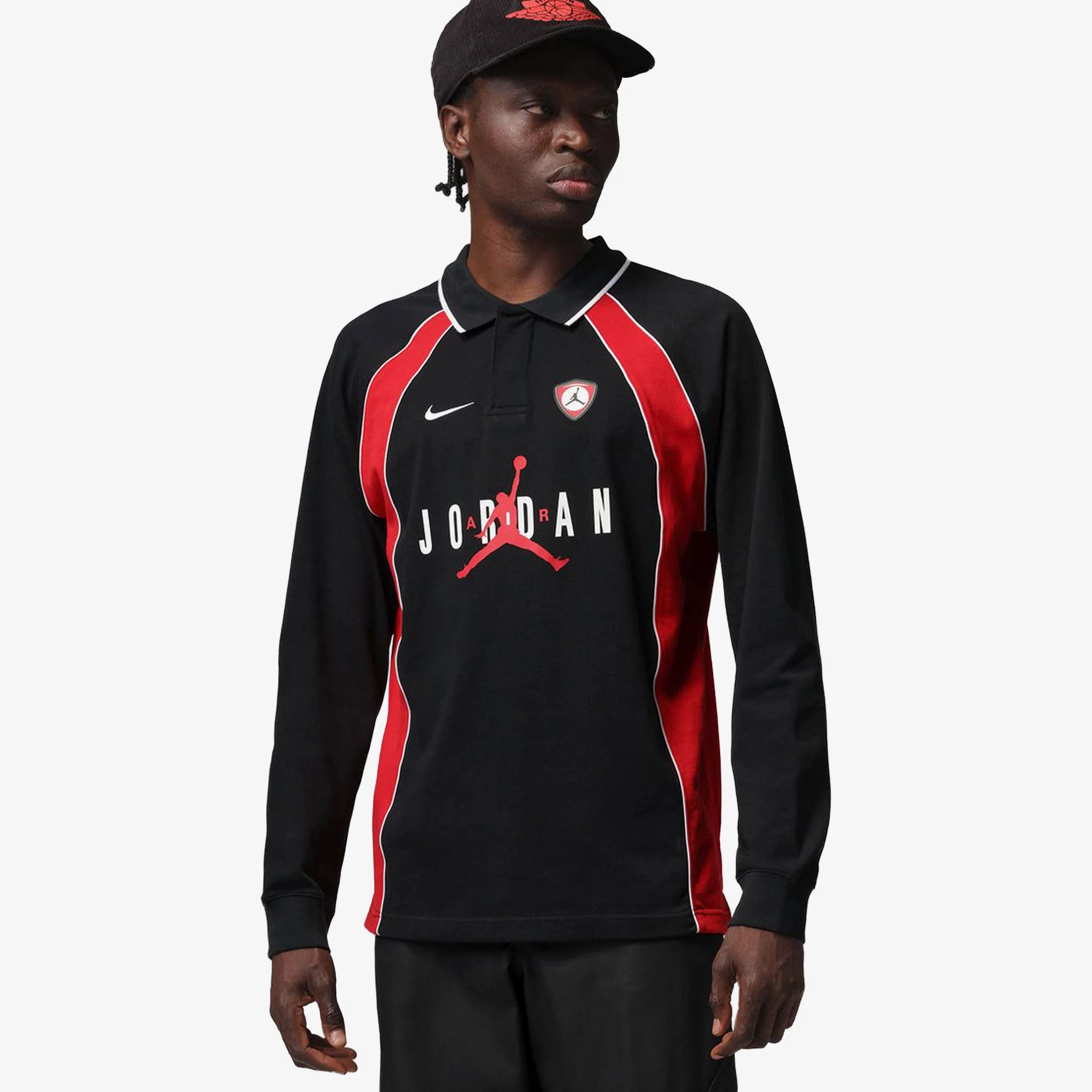 Jordan Flight Long-Sleeve Polo Jersey - 1
