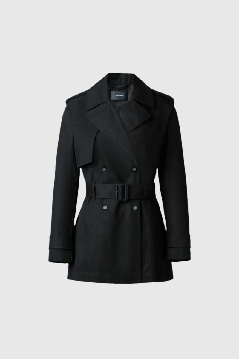 ADVA Mid-Length Buckled Belt Trench 1