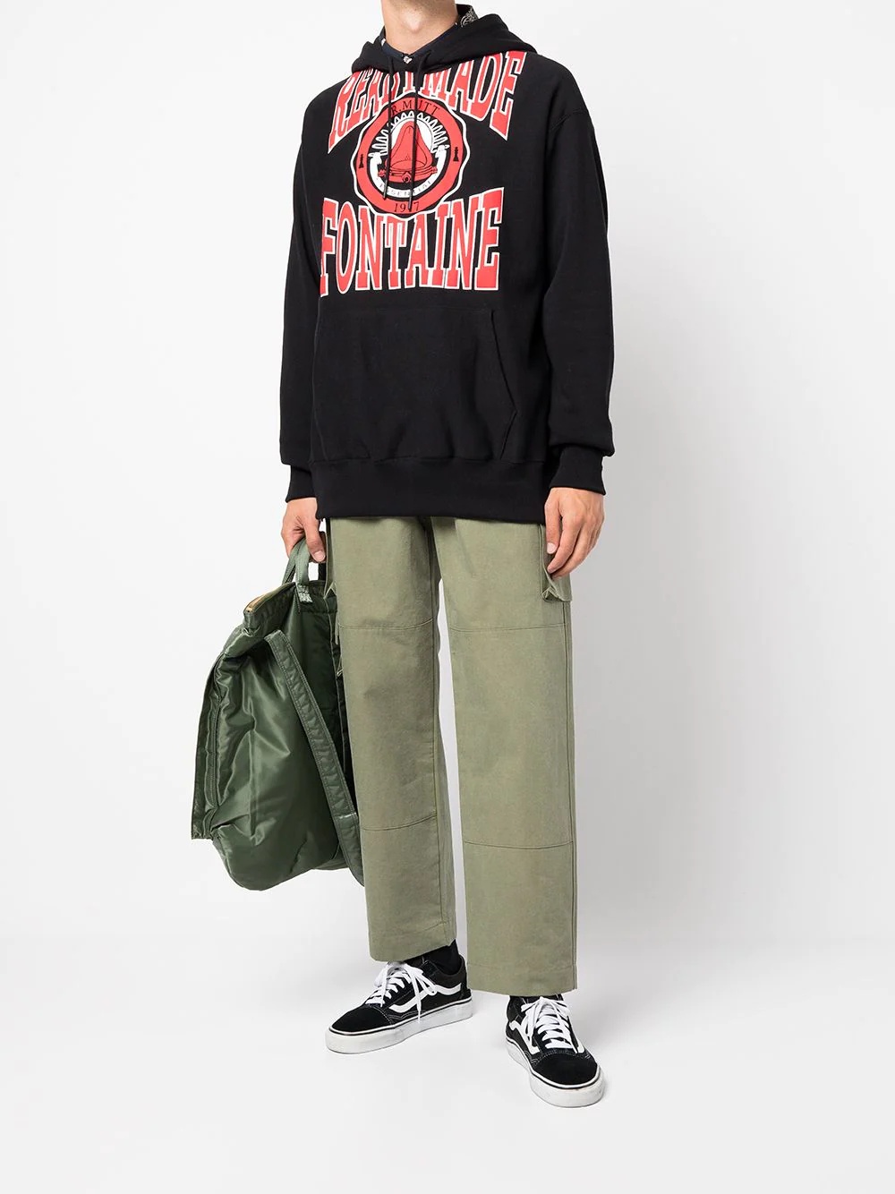 logo-print pullover hoodie - 3