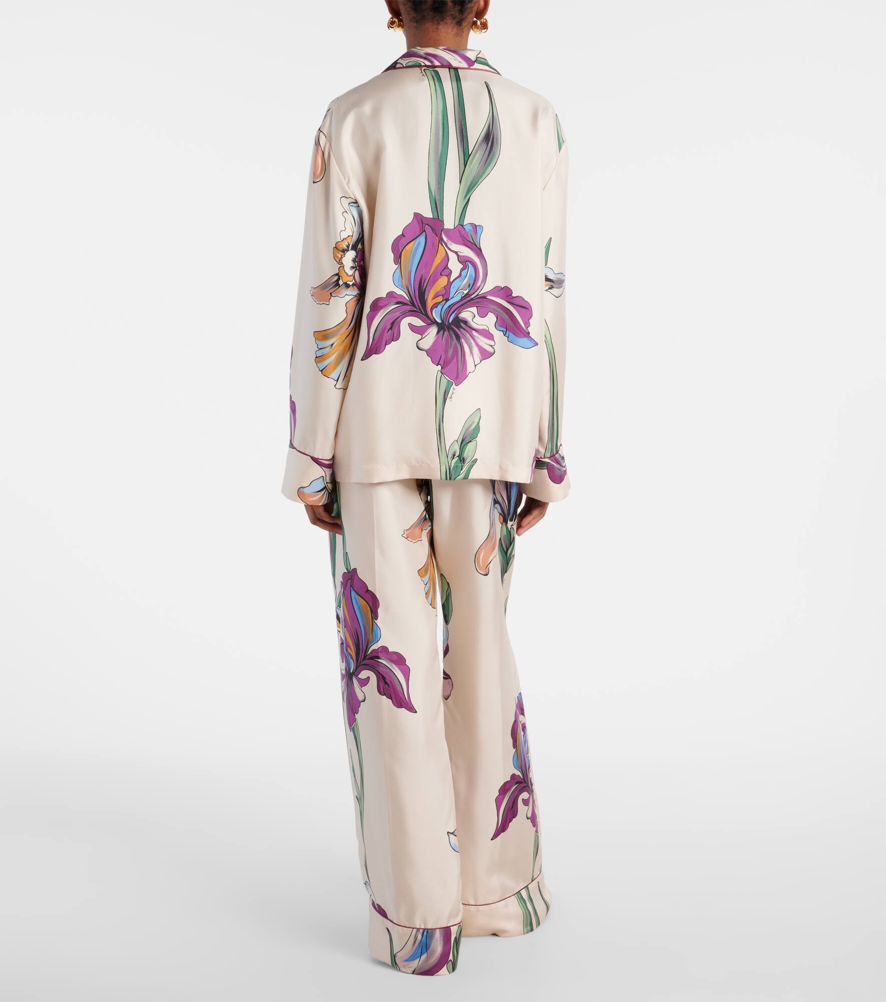 Floral silk shirt - 3