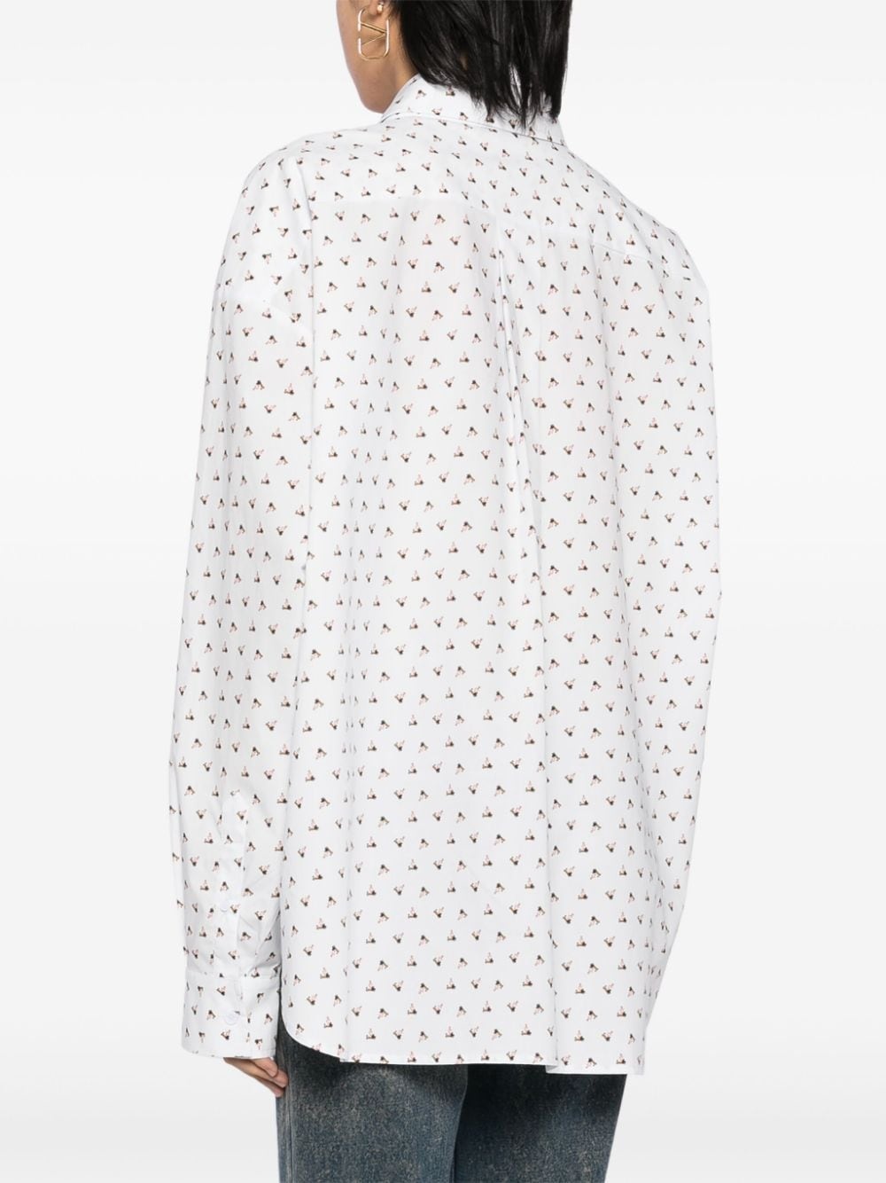 all-over graphic print shirt - 4
